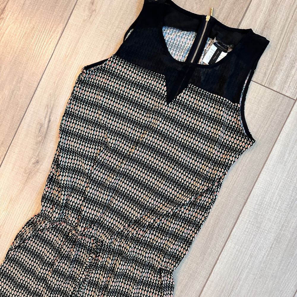 BCBGMaxAzria Black Textured Dress